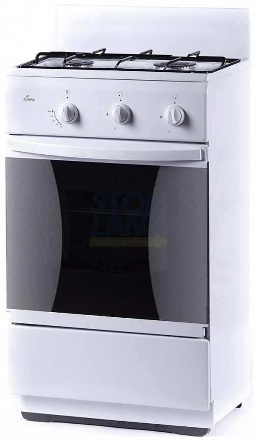 Комбинированная плита Flama СK 2202 W белый фото 1