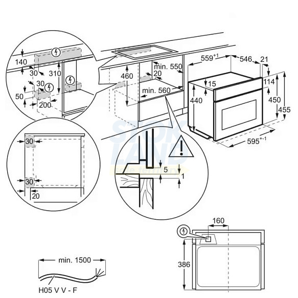 Встраиваемая микроволновая печь СВЧ Electrolux EVM6E46X фото 4