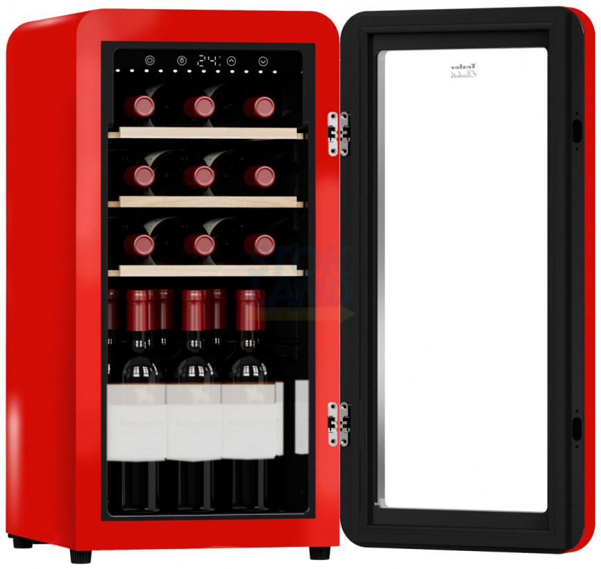 Винный шкаф Tesler CWC-188 RUBY RED фото 1