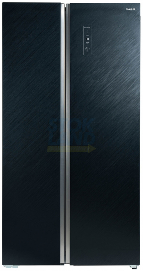 Холодильник Side-by-Side Бирюса 541 TBG, текстурированное черное стекло фото 1