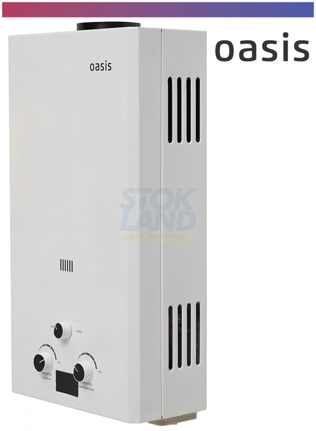 Газовый водонагреватель Oasis OR-24 W белый фото 2