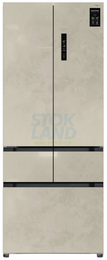 Многокамерный холодильник Tesler RFD-427BI MARBLE BEIGE фото 1