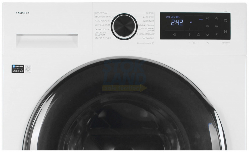 Стиральная машина с сушкой Samsung WD90DG5G34BELP, белый фото 4