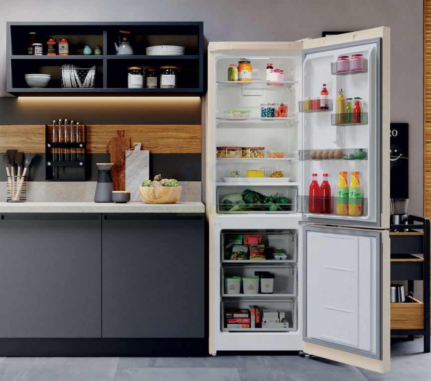 Двухкамерный холодильник Hotpoint HT 5180 AB мраморный фото 10