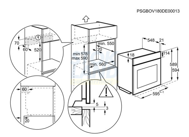 Электрический духовой шкаф Electrolux EOE7C31Z фото 3