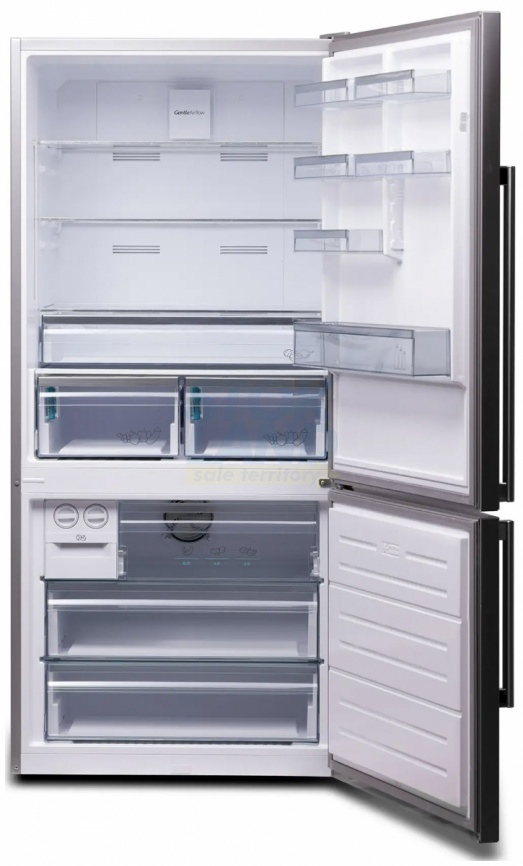 Двухкамерный холодильник Sharp SJ-653GHXI52R серебристый фото 2