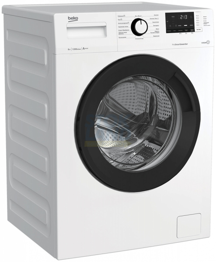 Стиральная машина Beko WSRE6612ZAWI BY, белая фото 2