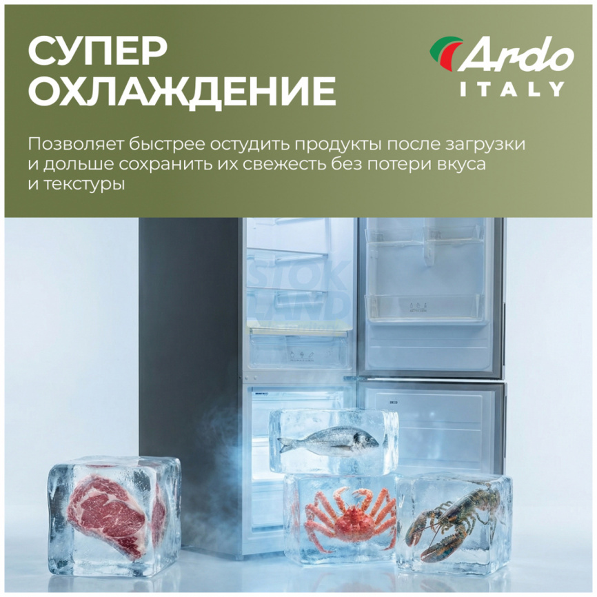 Двухкамерный холодильник Ardo REA460330EX2 фото 15