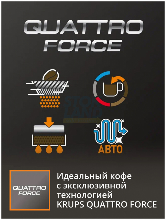 Кофемашина автоматическая Krups Intuition Essential EA870810 черный фото 4