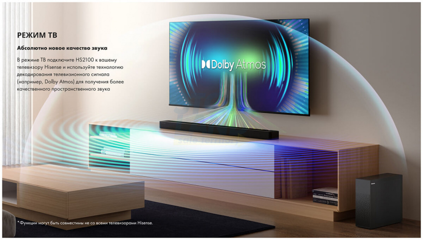 Саундбар Hisense HS2100 фото 13