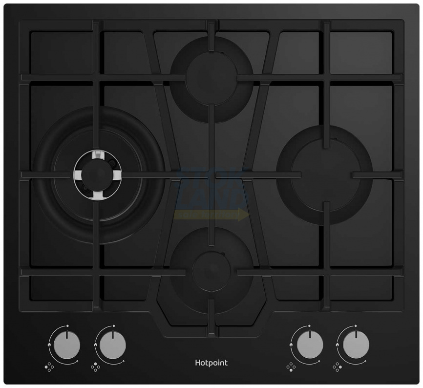 Газовая варочная панель Hotpoint HG 62FD/BK фото 1