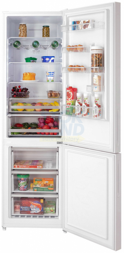 Двухкамерный холодильник Hiberg RFC-400DX NFGW inverter фото 2