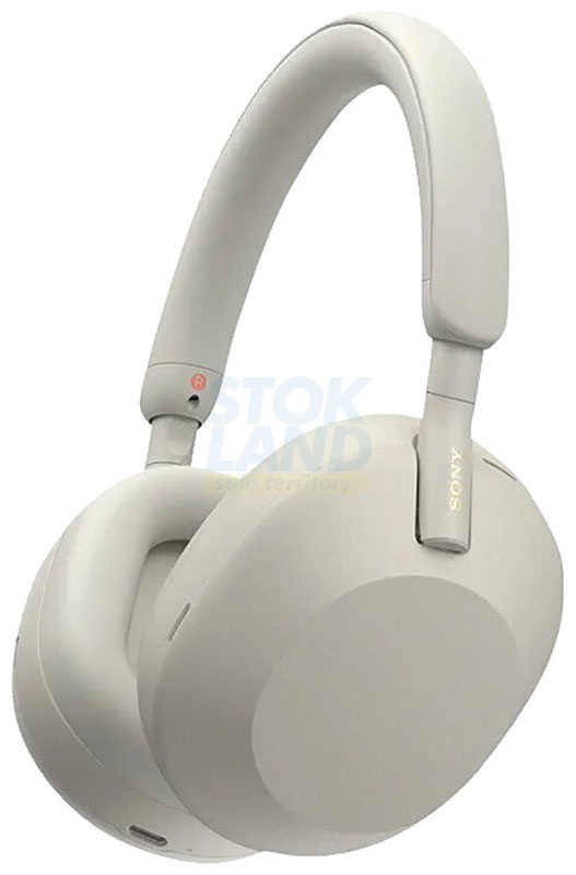 Беспроводные накладные наушники Sony WH-1000XM5 серебристый фото 5