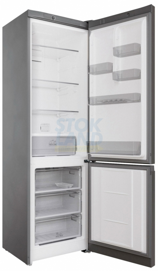 Двухкамерный холодильник Hotpoint HT 4200 S серебристый фото 3