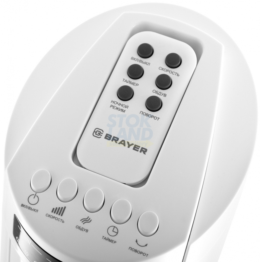 Вентилятор Brayer BR4958WH, белый фото 3