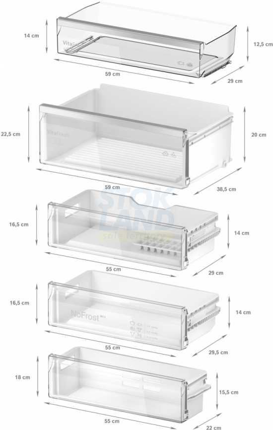 Встраиваемый двухкамерный холодильник Bosch KBN96VFE0 фото 2