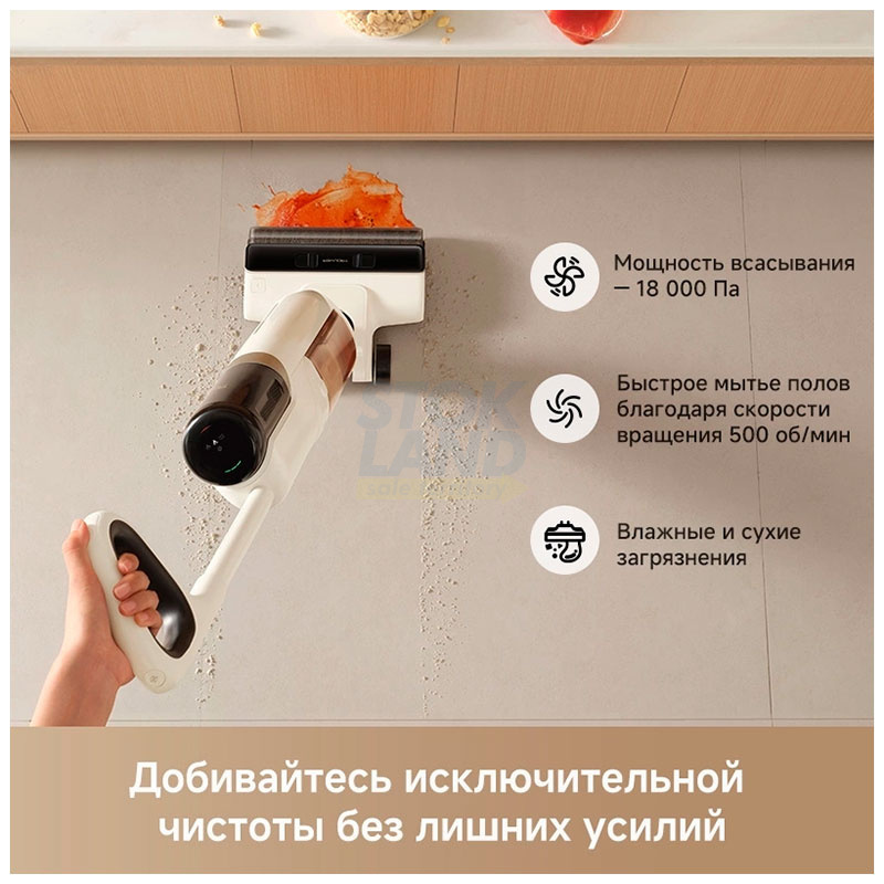 Пылесос вертикальный Trouver K30 (300 Вт, белый) фото 3