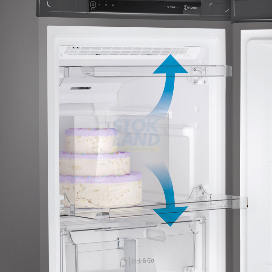 Морозильник Indesit DFZ 5175 G серебристый фото 5