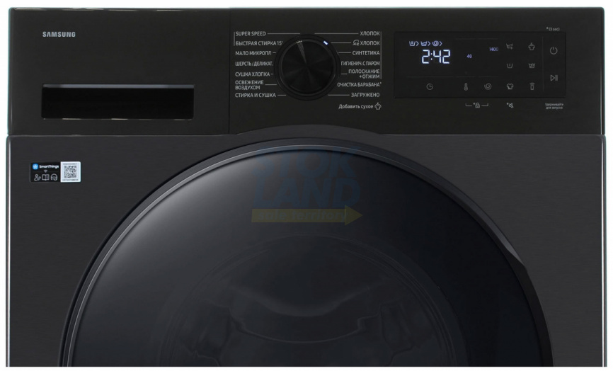 Стиральная машина с сушкой Samsung WD90DG5G34BBLP, черный фото 4