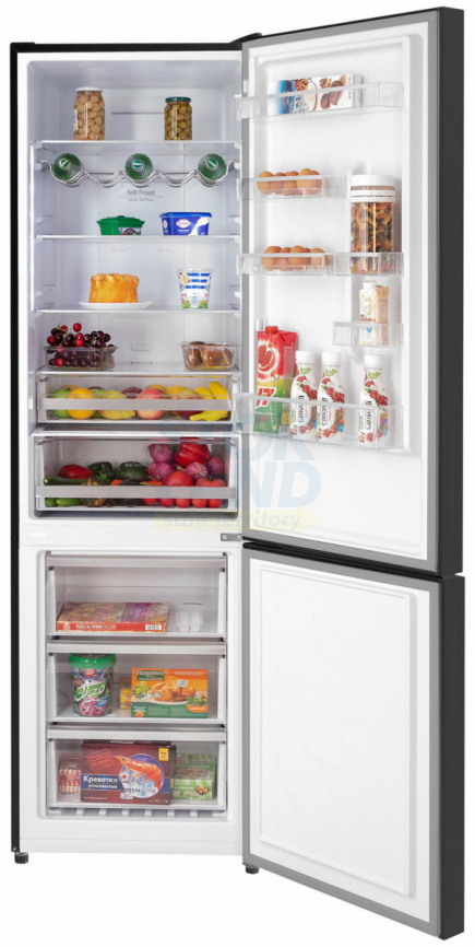 Двухкамерный холодильник Hiberg RFC-400DX NFGB inverter фото 2