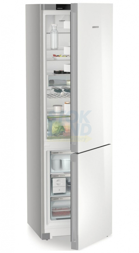 Двухкамерный холодильник Liebherr CNgwc 5723-22 001 NoFrost, белое стекло фото 6