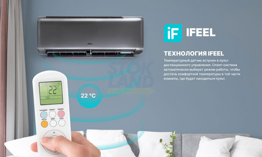 Кондиционер сплит-система Centek CT-65I12 инверторная, серый фото 10