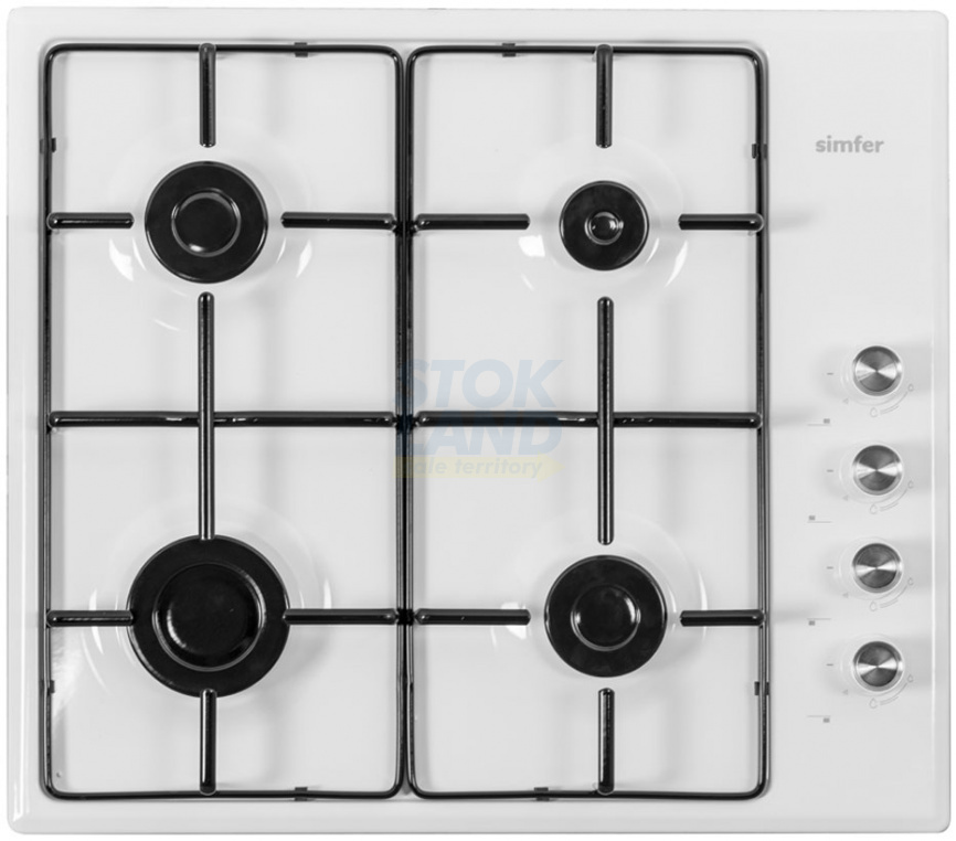 Газовая варочная панель Simfer H 60 Q 40 W 411 фото 1