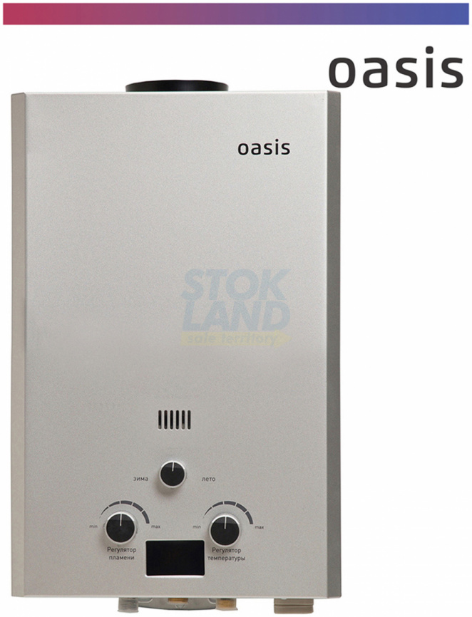 Газовый водонагреватель Oasis OR-12 S стальной фото 11
