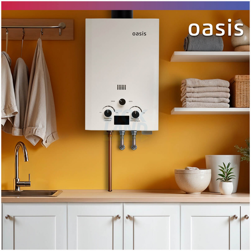 Газовый водонагреватель Oasis OR-24 W белый фото 7