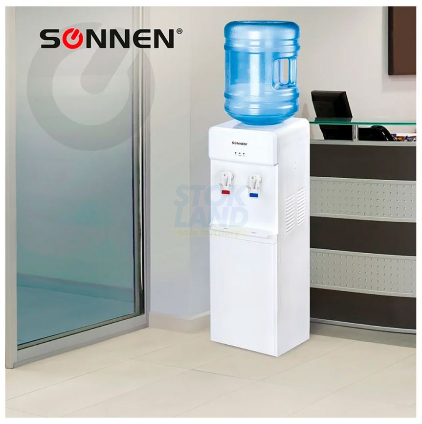 Кулер для воды напольный Sonnen Fs-01, белый (452419) фото 9