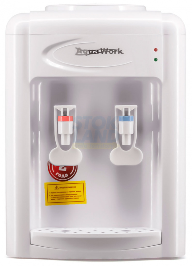 Кулер для воды Aqua Work 0.7TDR, белый, электронное охлаждение, настольный (24601) фото 1