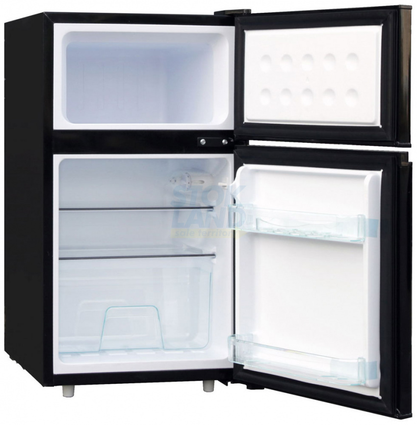 Двухкамерный холодильник Tesler RCT-100 black фото 1