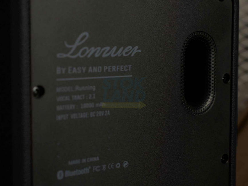 Портативная колонка с двумя микрофонами Lonzuer Running черный фото 8