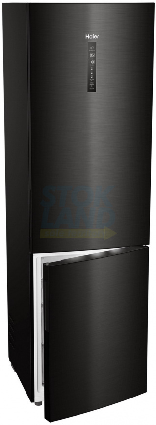 Двухкамерный холодильник Haier C4F740CBXGU1 черная нержавеющая сталь фото 17