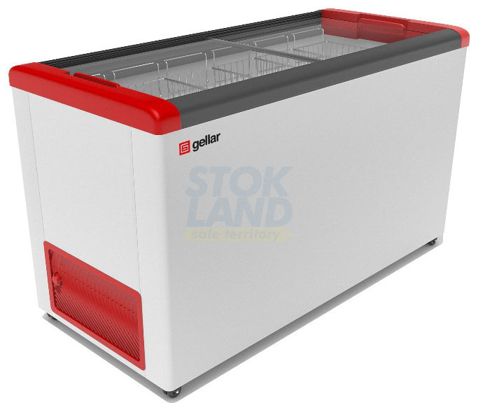 Морозильный ларь Gellar FG 500 C красный фото 1
