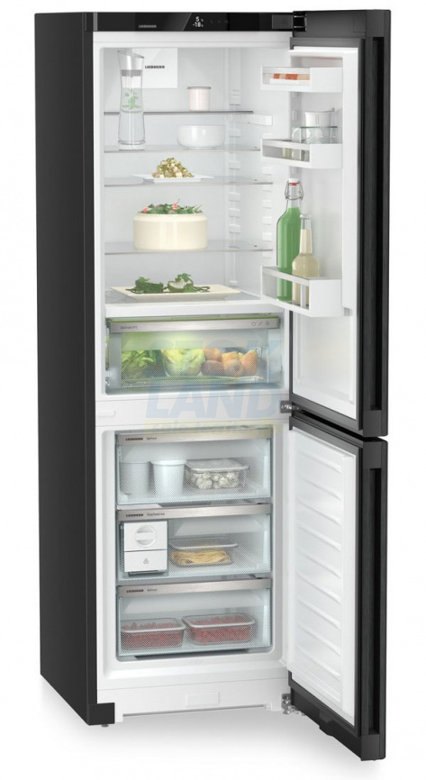 Двухкамерный холодильник Liebherr CBNbda 5223-22 001 BioFresh NoFrost черная нерж. сталь фото 5