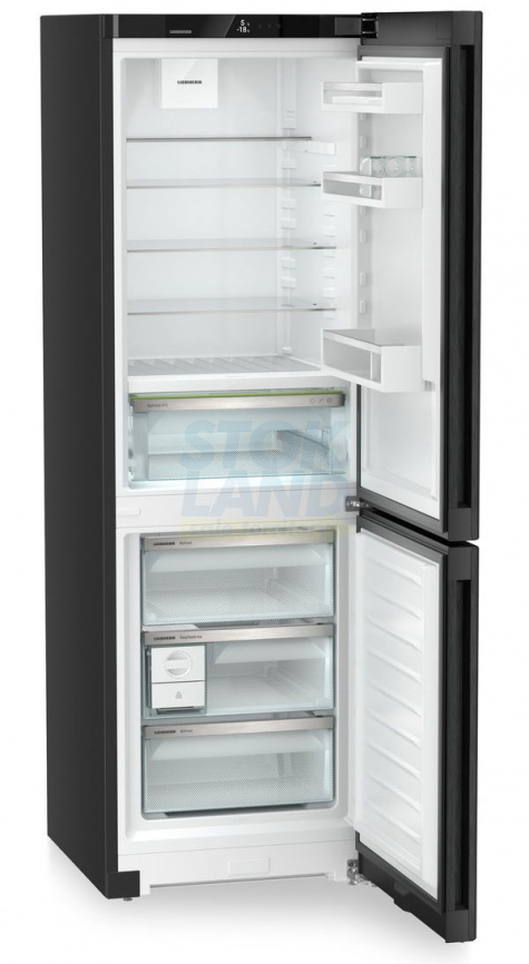Двухкамерный холодильник Liebherr CBNbda 5223-22 001 BioFresh NoFrost черная нерж. сталь фото 3