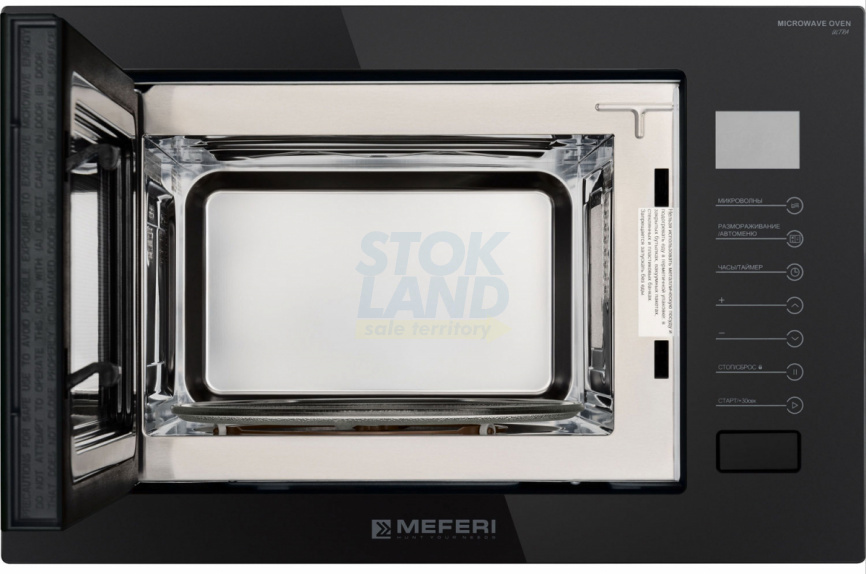Встраиваемая микроволновая печь СВЧ Meferi MMO6025BK MATT ULTRA фото 3