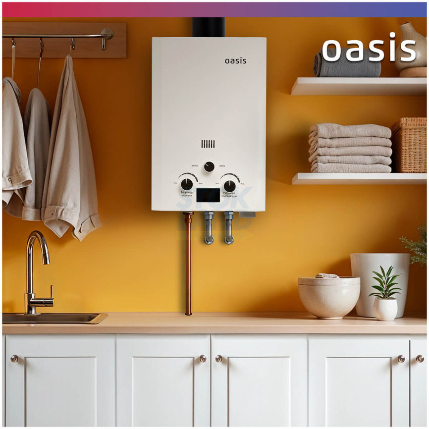 Газовый водонагреватель Oasis OR-12 W белый фото 6