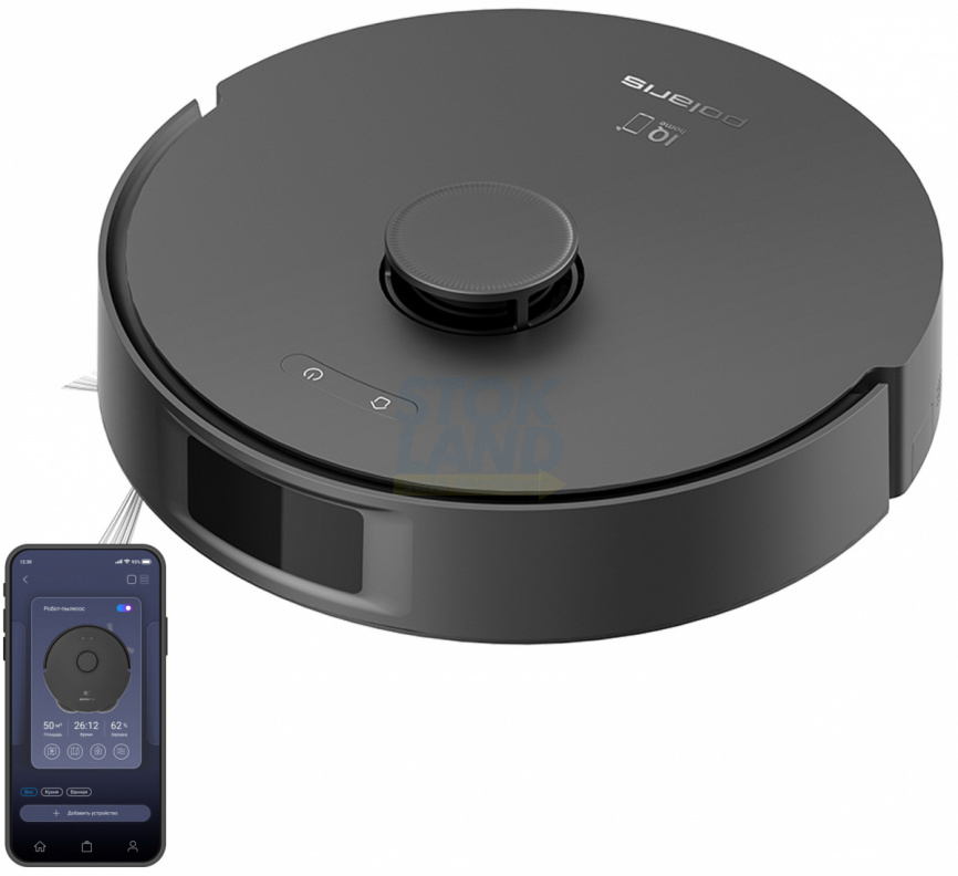 Робот-пылесос Polaris PVCR 4750 WIFI IQ Home черный фото 12