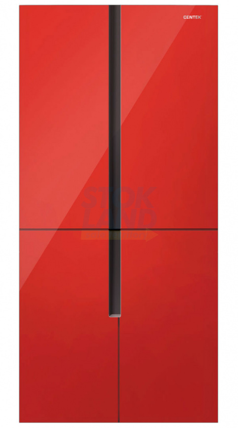 Многокамерный холодильник Centek CT-1750 NF Red, INVERTER фото 1