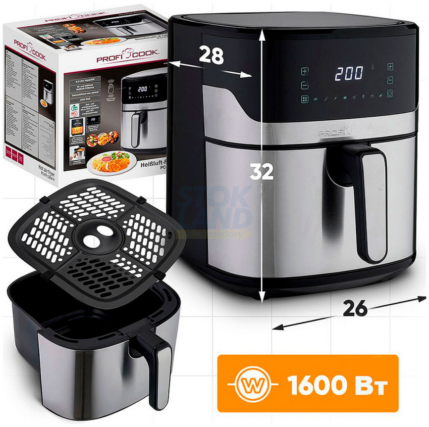 Аэрофритюрница Profi Cook PC-FR 1294 H inox фото 6