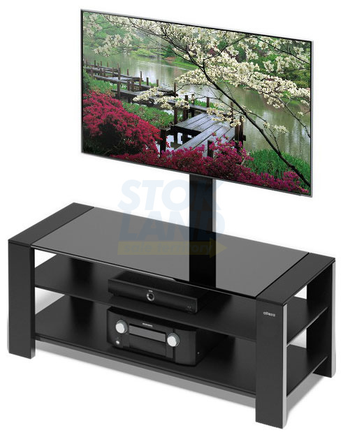 Стойка под телевизор Alteza Albero TV-32110 черное стекло фото 1