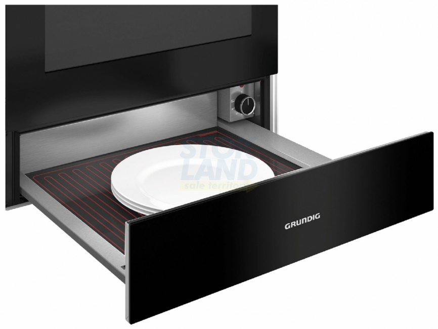 Встраиваемый шкаф для подогревания посуды Grundig GWS 2152 B, черный фото 2