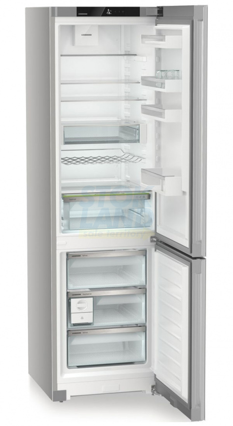Двухкамерный холодильник Liebherr CNgwc 5723-22 001 NoFrost, белое стекло фото 3