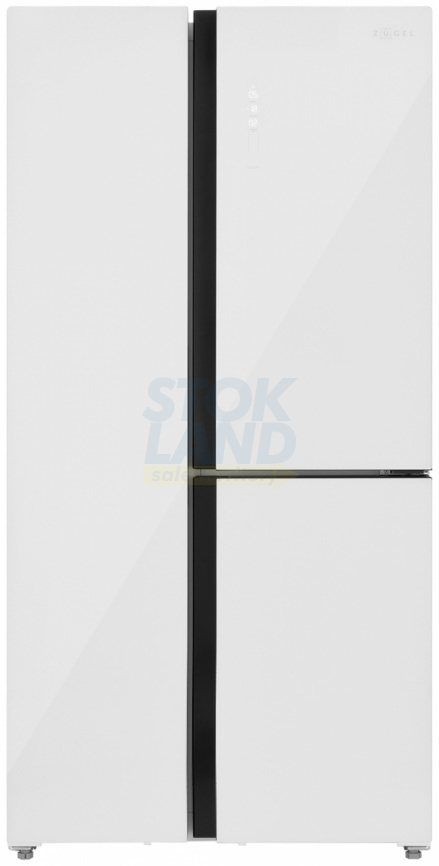 Холодильник Side-by-Side Zugel ZRTD459GW белое стекло фото 1