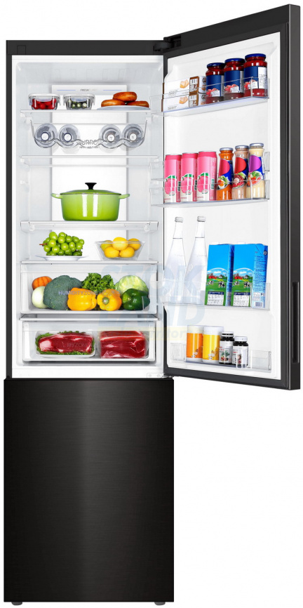 Двухкамерный холодильник Haier C4F740CBXGU1 черная нержавеющая сталь фото 15