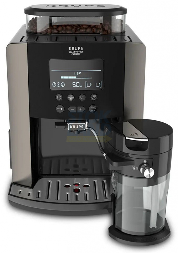 Кофемашина автоматическая Krups Arabica EA819E10 черный фото 2