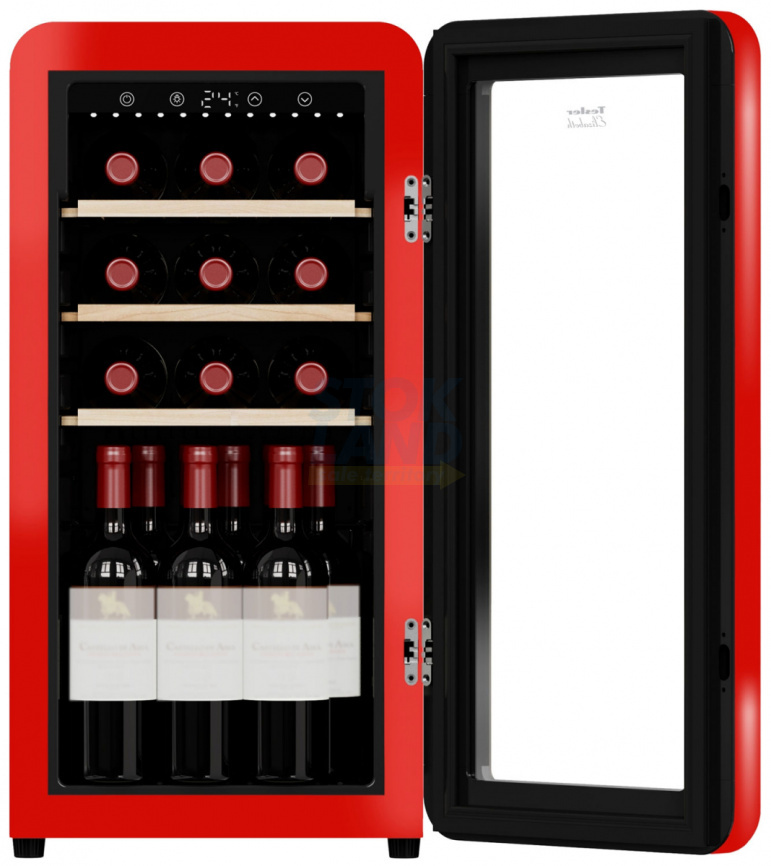 Винный шкаф Tesler CWC-188 RUBY RED фото 2