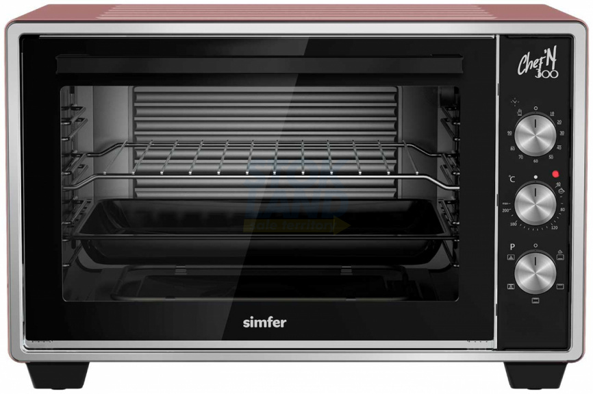Мини-печь Simfer M30X15, розовое золото фото 1
